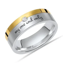 Silberring mit Zirkonia inkl. Lasergravur R8536czlge