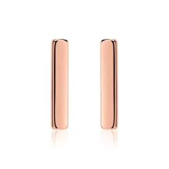 Stäbchen Ohrstecker aus rosévergoldetem 925er Silber LSE0026