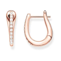 Sterlingsilber Creolen Classic Rosé mit Zirkonia CR629-416-14