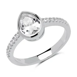 Sterlingsilber Ring Tropfen Zirkonia SR0414SL