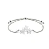 Stern Armband aus Textil und 925er Silber SB0448