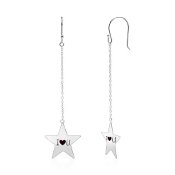 Stern Ohrhänger aus 925er Silber SE0912SL