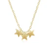 Sternenkette aus vergoldetem Sterlingsilber LSN0013
