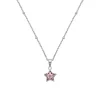 Sternkette aus 925er Silber für Mädchen, Zirkonia 2033372
