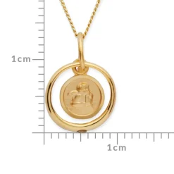 Taufkette 333er Gold Zirkonia Engel KTR0021SLK