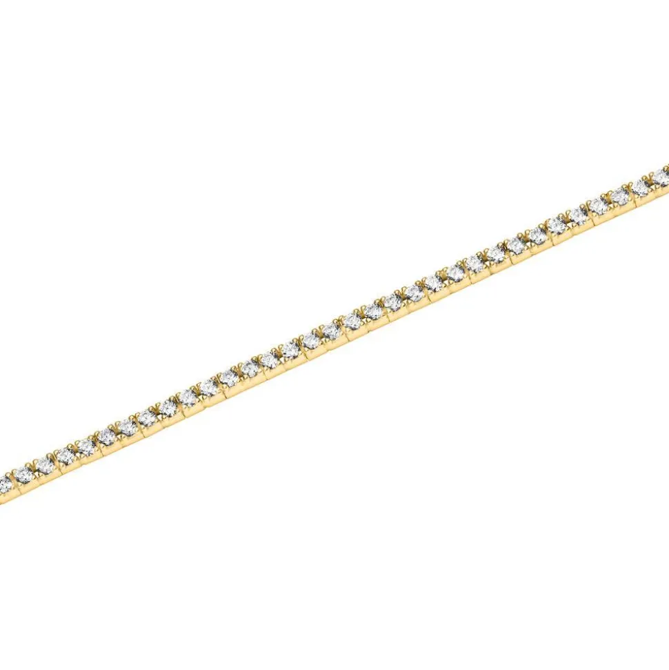 Tennisarmband aus 375er Gold mit Zirkoniasteinen GB0020-G