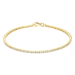 Tennisarmband aus 375er Gold mit Zirkoniasteinen GB0020-G