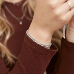 Tennisarmband Edelstahl Zirkonia B5234