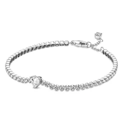 Tennisarmband Herz aus Sterlingsilber mit Zirkonia 590041C01