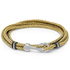 Textilarmband beige mit Haken-Verschluss TXB0130