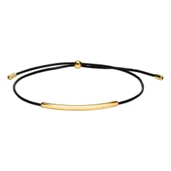 Textilarmband mit Zierelementen aus Silber vergoldet SB0347