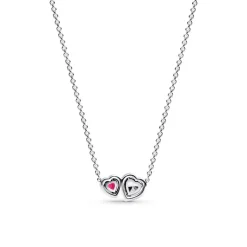 Timeless Herzkette für Damen, 925er Silber, Zirkonia 393632C01