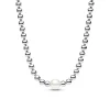 Timeless Kugelkette für Damen aus 925er Silber, Perle 393176C01-45