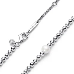 Timeless Kugelkette für Damen aus 925er Silber, Perle 393176C01-45