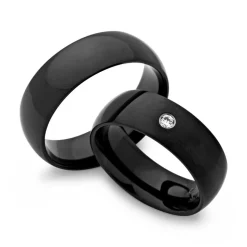 Trauringe Edelstahl Eheringe 7mm Gravur R9093s