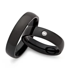 Trauringe Edelstahl Eheringe 5mm Gravur R9084s