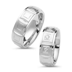 Trauringe Edelstahl Eheringe 7mm Gravur R9092s