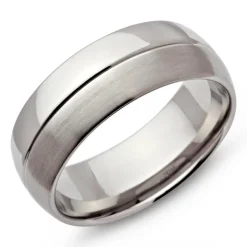 Trauringe Edelstahl Eheringe 8mm Gravur R9103s