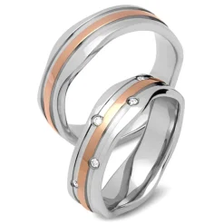 Trauringe Edelstahl Eheringe 7mm Gravur R9201s
