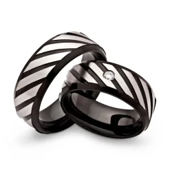 Trauringe Edelstahl Eheringe 8mm Gravur R9090s