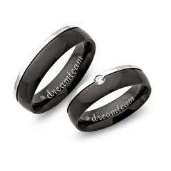 Trauringe Edelstahl Partnerringe 6mm Gravur R9112s