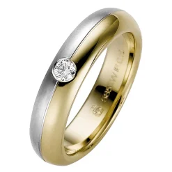 Trauringe Gelb- und Weißgold 5mm 50723