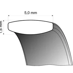 Trauringe Gelb- und Weißgold 5mm 50658-050