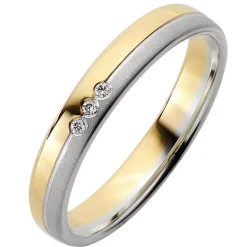 Trauringe Gelb-Weißgold 3,5mm 51019