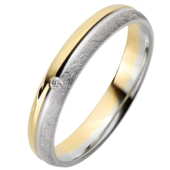 Trauringe Gelb-Weißgold 3,5mm 51021