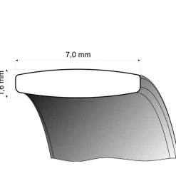 Trauringe Rot- und Weißgold 7mm 50688