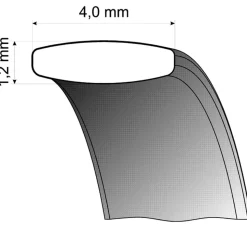 Trauringe Weiß- und Rotgold 4mm 50653