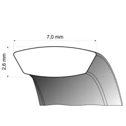 Trauringe Weißgold 7mm 07136