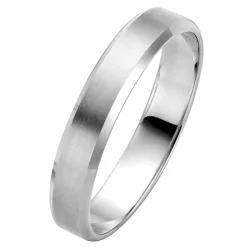 Trauringe Weißgold 4mm 03684-040