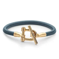 T-Shackle Armband aus Leder, petrol PH004150