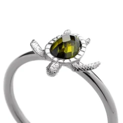 Turtle Ring für Damen aus Edelstahl mit Zirkonia PH-JE-0276