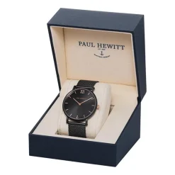 Uhr Black Sunray für Herren aus Edelstahl, schwarz PH-SA-B-BSR-4S