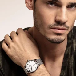 Uhr Code TS silber weiß für Damen und Herren WA0338-201-202