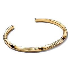Verdrehter Damen Armreif, vergoldet, Essence 563869C00