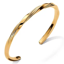 Verdrehter Damen Armreif, vergoldet, Essence 563869C00