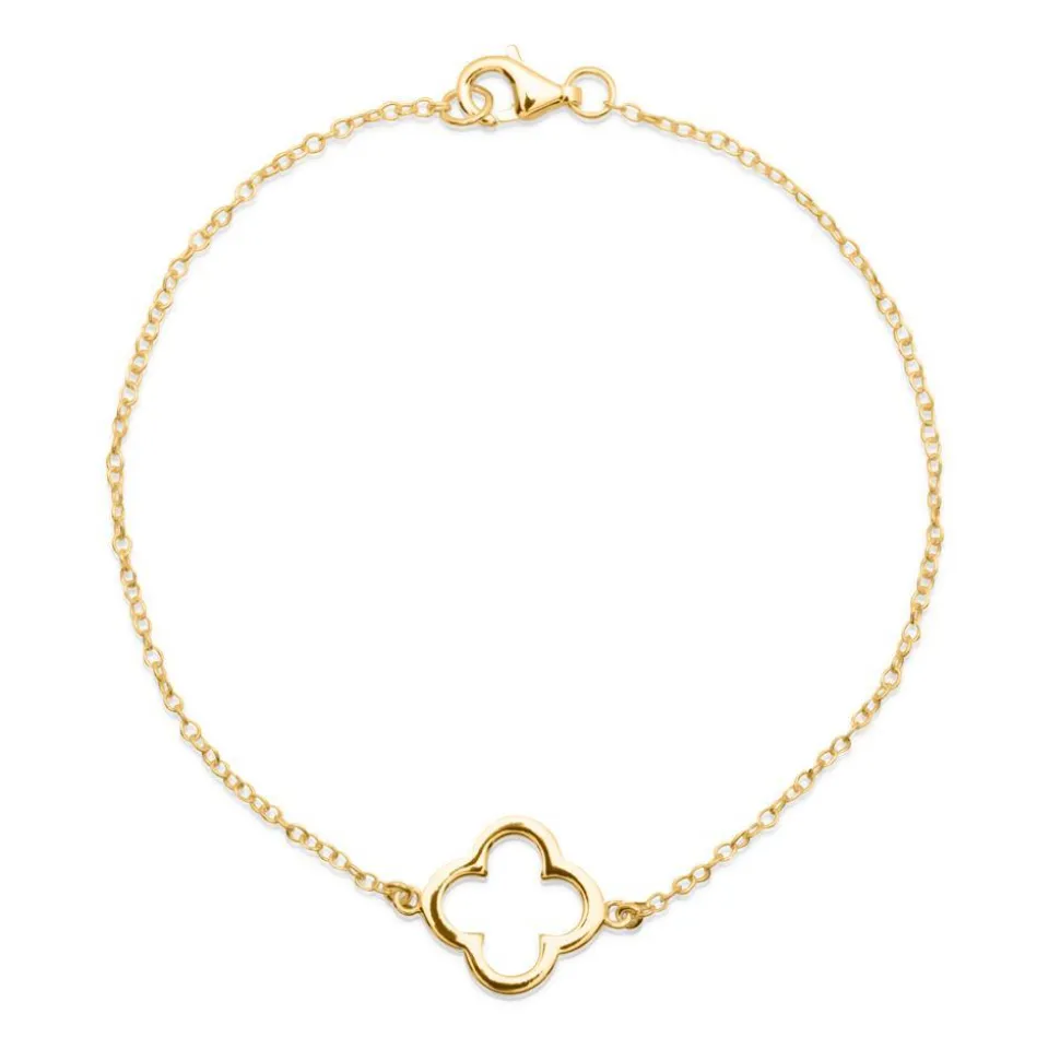 Vergoldetes 925 Silberarmband mit Anhänger LSB0005