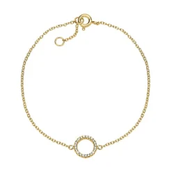 Vergoldetes Damenarmband 925er Silber SB0232