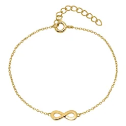 Vergoldetes 925er Silberarmband Infinity SB0424