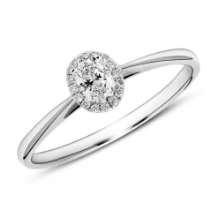 Verlobungsring aus 950er Platin mit Diamanten VR0396-PTSL