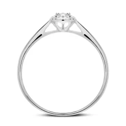 Verlobungsring aus 950er Platin mit Diamanten VR0396-PTSL