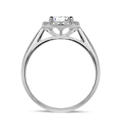 Verlobungsring aus 950er Platin mit Brillanten VR0406-PTSL