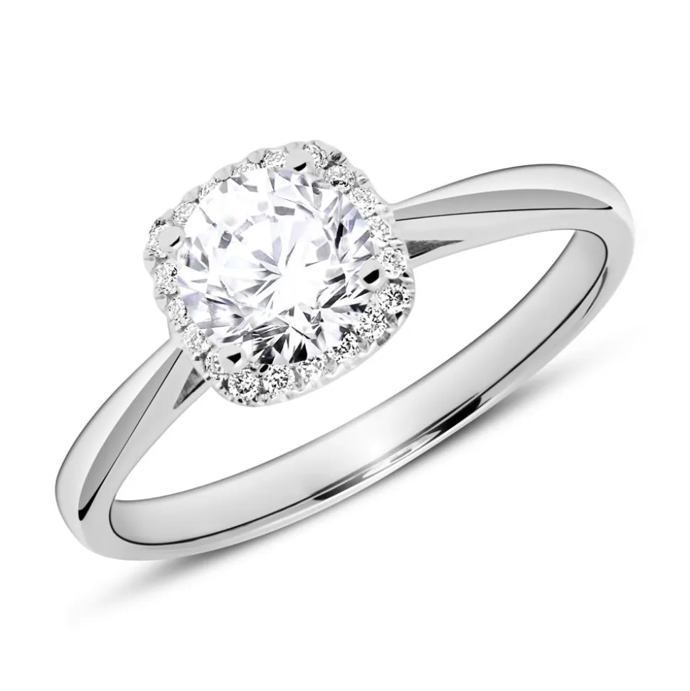 Verlobungsring aus 950er Platin mit Brillanten VR0394-PTSL