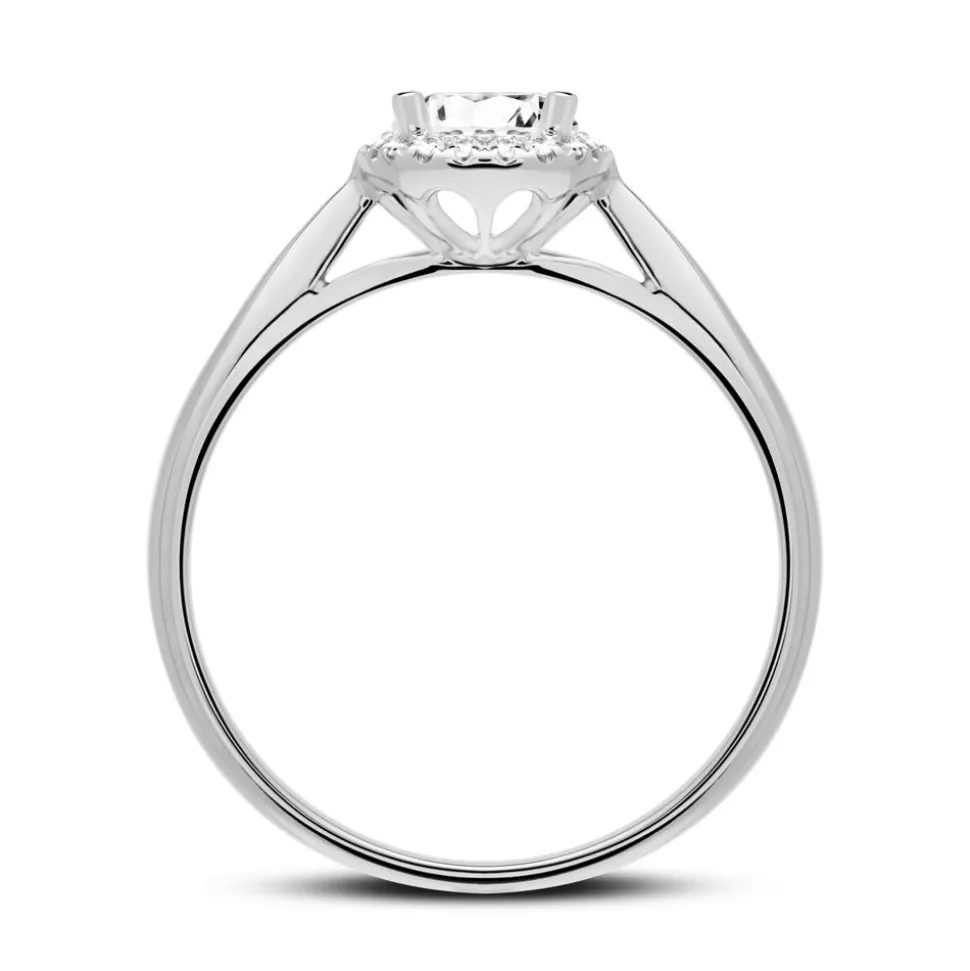 Verlobungsring aus 950er Platin mit Brillanten VR0394-PTSL