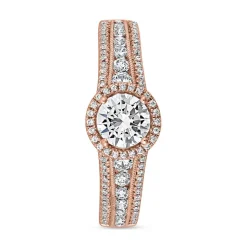 Verlobungsring aus Roségold mit lab grown Brillanten BDR0014LG-RSL