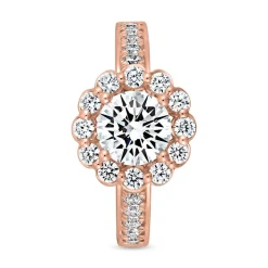 Verlobungsring aus Roségold mit lab grown Brillanten BDR0031LG-RSL