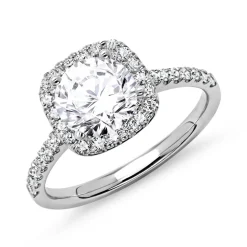 Verlobungsring 950er Platin mit Diamanten DR0185SL-PT